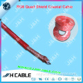 Hottest Selling Low dB Loss RG6 Quad Shield Coaxial Cable